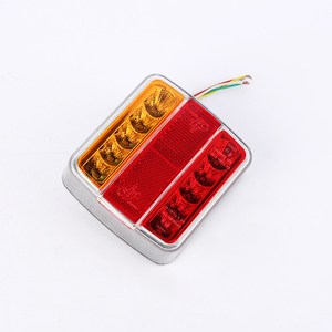 <span class=keywords><strong>Feu</strong></span> arrière rectangulaire LED 12V rouge/orange à prix avantageux pour camion - Product Image 2