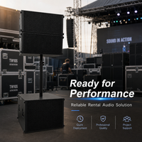 Sistem Suara Line Array NEARSTAR TW10S Self Powered 2+1 untuk Sewa Konser dan Produksi Panggung Mobile