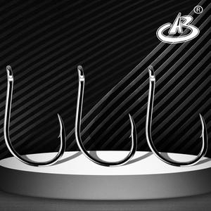 Ensemble d'hameçons de pêche en mer japonais à marque privée, 1 pièce, nickel noir, barbelé, pour <span class=keywords><strong>truite</strong></span> en rivière, super résistant, boucle coudée - Product Image 3