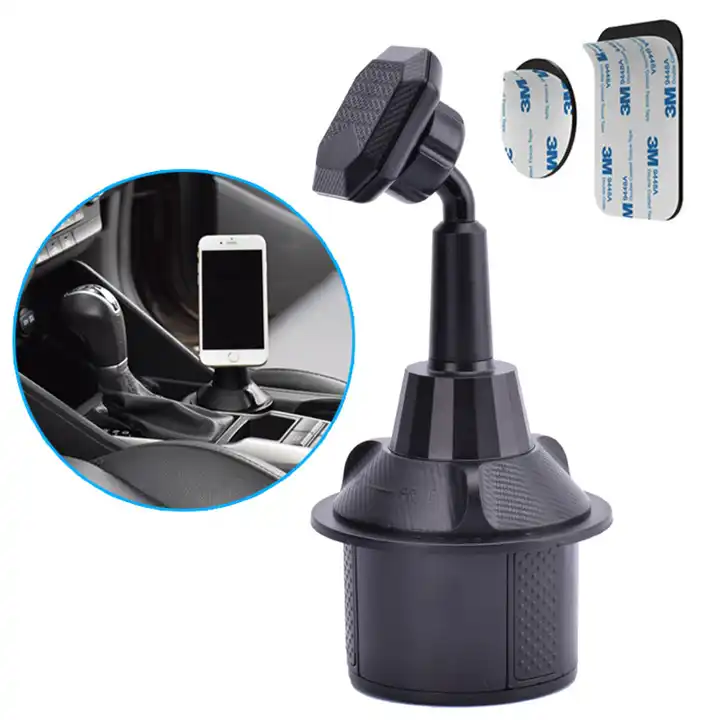 New Fashion Strong Magnetic Water Suction Cup Holder Universal Carbon Fiber  Short Tube Car Mounted Water Cup Holder for EV
