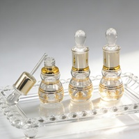 Flacon cosmétique 12 ml, style arabe, gravure UV, flacons en verre, flacons d'huile essentielle avec bâtonnet en verre pour l'emballage de parfum