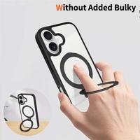 Nouvelle arrivée, étui de téléphone portable pour 13 14 15 16 17, coque transparente en cristal antichoc avec support magnétique