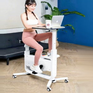Vélo d'exercice pliable et réglable avec table intégrée, haute qualité, pour usage domestique ou <span class=keywords><strong>bureau</strong></span> - Product Image 2
