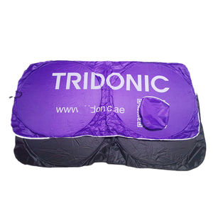 واقي شمس قابل للطي مخصص للنافذة الأمامية للسيارة، حاجب شمس قابل للسحب يحجب الأشعة فوق البنفسجية مع شعار مخصص - Product Image 4