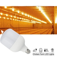 Ampoule d'éclairage pour volailles Hontech-Wins, IP67, étanche, AC 220V, 7W, 10W, avec culot E27 HT19, pour élevage avicole