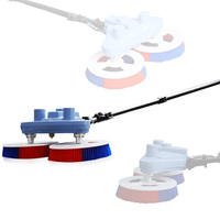 Pour MULR-C02, Perche télescopique en fibre de carbone de 7,5 m, Moteur à courant continu à batterie lithium 200 tr/min, Nettoyage à sec/à l'eau, Nettoyage de panneaux