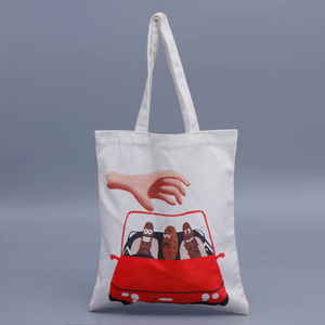 Bolsa de Regalo Reutilizable, Ecológica y Duradera de Algodón Mediano con Estampado de Seda, Venta al por Mayor, Barata, con Logotipo Personalizado, Asa de Hombro, Bolsa de Compras - Product Image 4