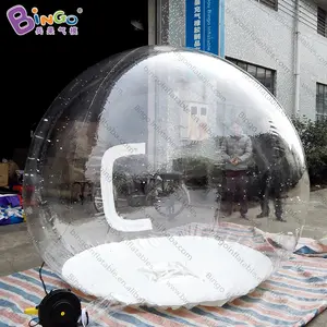 Birthday Party Christmas Big Snow Ball Photo Booth Backdrop PVC Giant Inflatable Snow Globe