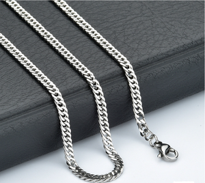 Simple inicial Moda Africana mujeres encanto cadenas de oro de plata esterlina cadena fina 925 collar de la joyería - Product Image 5