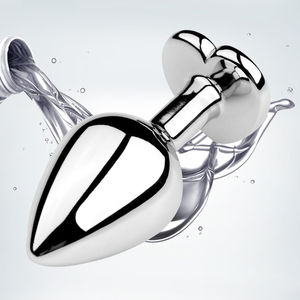 Силиконовые металлические заглушки для анального секса - Product Image 4