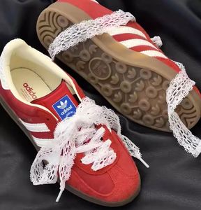 High Quality 3 CM Wide Flat <b>Lace</b> Nylon Ballet Style White Black Shoe <b>Laces</b> for Women Sneakers - Product Image 3