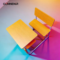 Usine de mobilier scolaire chinoise parmi les 3 meilleures, bureau et chaise individuels en métal à hauteur fixe pour étudiants, pour hôpitaux et bureaux à domicile