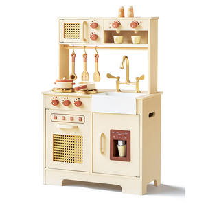 Jouets de cuisine pour enfants outils de Simulation en bois cuisine en bois ensemble enfants grands jouets - Product Image 1
