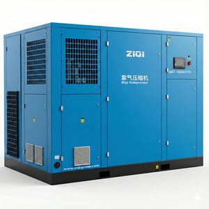 Compresor de Aire de Tornillo para la Industria del Soplado de Vidrio, 185KW, 250HP, 13Bar, Alta Presión, Dos Etapas, Inversor VFC para Moldeo de Botellas de PET - Product Image 2