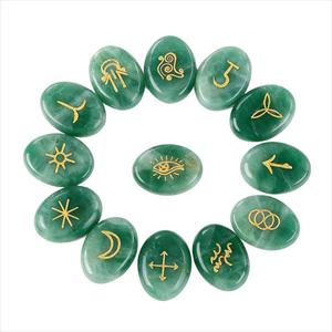Nuovo Arrivo Set di 13 Rune Ovali in Cristallo <span class=keywords><strong>per</strong></span> Stregoneria, Rune Incise <span class=keywords><strong>per</strong></span> Guarigione, <span class=keywords><strong>Regalo</strong></span> - Product Image 2