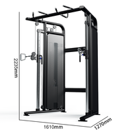 Équipement de musculation professionnel : Machine à poulies double réglable pour entraînement de force