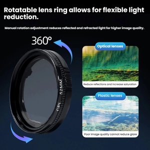 Support de filtre polarisant magnétique pour la <span class=keywords><strong>photographie</strong></span> sur téléphone portable, clip d'objectif CPL professionnel 52 mm pour accessoires d'appareil photo de smartphone - Product Image 2