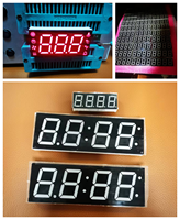 Layar Tampilan Digital LED LCM Ukuran Dapat Disesuaikan Merah Biru Kuning Hijau Hijau Zamrud Putih 1 2 3 4 5 6 Digit