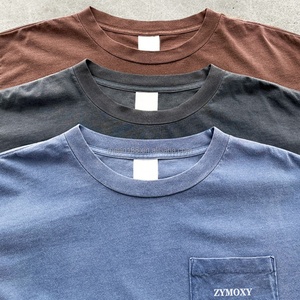 Camisetas de Algodón para Hombre al por Mayor Personalizadas, de Alta Calidad, Estilo Casual Urbano, Ligeras, Cómodas, con Diseño Desgastado por el Sol, Camisetas Lisas - Product Image 5