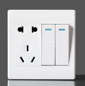 สวิตช์ปลั๊กไฟบ้านแบบซ่อนผนัง หนึ่งเปิดห้ารู - Product Image 2