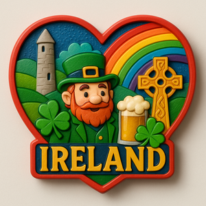 Imán de Resina 3D de Tamaño Mediano con Diseño Irlandés de la Suerte, Recuerdo de <span class=keywords><strong>Irlanda</strong></span>, Venta al por Mayor - Product Image 2