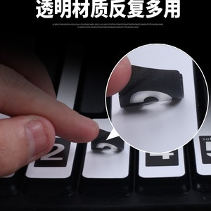 Hand Roll Piano Keyboard Sticker 88/61 <b>Keys</b> Digital Note <b>Labels</b> For Electronic Keyboard Musical Instrument Accessory - Product Image 4