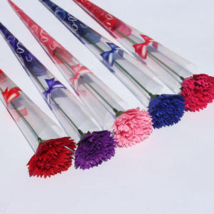 <span class=keywords><strong>Precio</strong></span> barato regalos de boda Día DE LA MUJER jabón flor Clavel para dar mamá jabón flor solo tallo flor artificial Clavel - Product Image 1