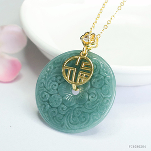 <span class=keywords><strong>Rond</strong></span> Myanmar <span class=keywords><strong>Jade</strong></span> Pendentifs Pour Les Femmes Fleur Forme Jadéite Charme Collier Sculpté À La Main Naturel Birmanie <span class=keywords><strong>Jade</strong></span> Tour De Cou - Product Image 2