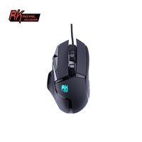 Teclado ergonómico RK502 Royal Kludge para juegos, periférico rgb con cable óptico usb y ratón, combo de ratón para gamer RK 502