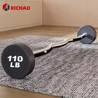 Ensemble de barres commerciales Ez Curl Accessoires de sport Haltères de gymnastique Poids libre 20LB Haltères réglables fixes