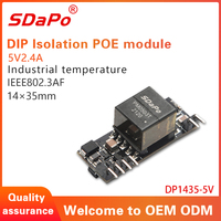 Carte PoE SDaPo DP1435 Module PoE 5V 12V 24V IEEE802.3af Module PD PoE d'isolation Standard 1500V