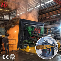 Four de fusion à induction pour la recyclage des déchets, pour l'aluminium, le cuivre, l'acier inoxydable et le fer, capacité 1000 kg