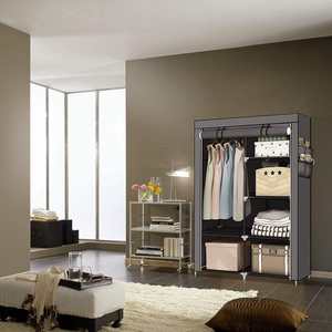 رف قماش محمول سهل التجميع قابل للتعديل ، خزانات ملابس مقاومة للماء غير منسوجة من القماش - Product Image 2