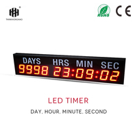 10-stellige LED-Digitaluhr mit Fernbedienung, Wandmontage, 9999-Tage-Countdown, Event-Timer für Tag, Stunde, Minute und Sekunde