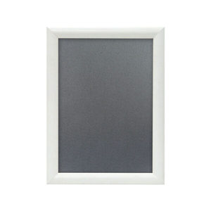 Cornice pieghevole in alluminio DIN A4, profilo piatto da 25 mm, bianco RAL 9010, a squadra - Product Image 1