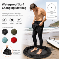 Grand matelas à langer imperméable pour la plongée et le surf et sac de transport pour le rangement à sec avec cordon de serrage
