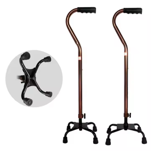 Béquilles médicales réglables en aluminium avec bouton-poussoir pour aisselles - Product Image 3