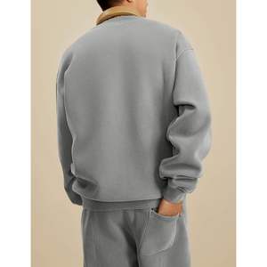 2025 Men's Oversized Acid Wash Athletic Midweight Fleece Sweatshirt Vintage Streetwear <b>Hoodie</b> - Product Image 5