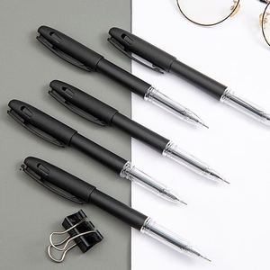 Bolígrafos de tinta de gel negro mate económicos a precio de fábrica con recambio de tinta interno reemplazable para pedidos al por mayor de papelería de oficina para grandes empresas - Product Image 3
