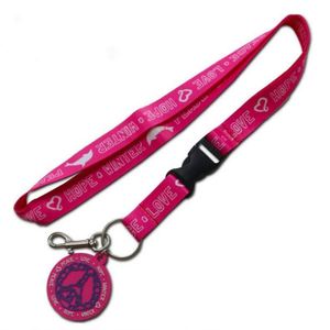 OEM Custom Logo Printed RPET Badge Holder <b>Lanyard</b> with Custom Color Eco-Friendly Durable <b>Polyester</b> Sublimation Digital Printing - Product Image 4