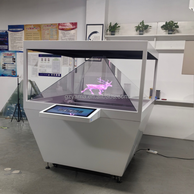 Advertising Holographic 360 Pyramid Display Indoor Use OEM Available
