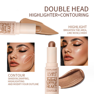 Stick de Maquillaje Corporal 2 en 1 <span class=keywords><strong>USHAS</strong></span>, Iluminador y <span class=keywords><strong>Contorno</strong></span> Facial en Barra, Lápiz en Crema para Contornear, Iluminar y Sombrear - Product Image 3
