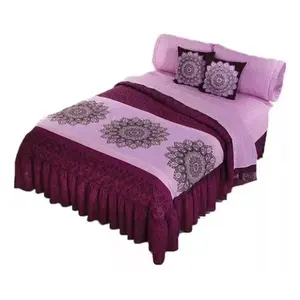 Juego de Edredón Mandy Queen, Tamaño Queen, Bordado, Estilo Bohemio, para Todas las Temporadas, Ropa de Cama para el Hogar - Product Image 1