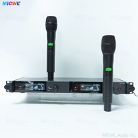 SLXD4D Microphone en métal dynamique à système sans fil UHF à 2 canaux de haute qualité avec micro sans fil portable SLXD2 KSM9