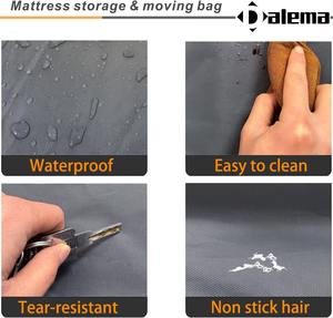 Penutup Kasur Tahan Debu Tahan Air Anti-kotor Pelindung Kasur Dapat Digunakan Kembali Tas Penyimpanan Kain Oxford untuk Bergerak - Product Image 6