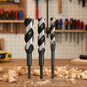 Broca para Madera de Acero 40CR Anti-Atascos con Vástago Hexagonal de Cambio Rápido, Acabado en Óxido Negro, 24 mm de Diámetro, para Taladros Inalámbricos - Product Image 1