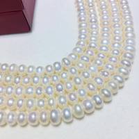 Perles d'eau douce naturelles de haute qualité en vrac pour la fabrication de colliers et de bracelets pour femmes