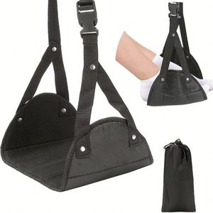 Hamaca Portátil Clásica para Pies, Reposapiés para Viajes en Avión, para Vuelos Largos, Reposapiés Mejorado para Aliviar la Fatiga en el Avión - Product Image 1