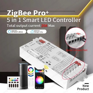 Thông minh dễ dàng kết nối 20A rf2.4g ZigBee Pro 3in1 5in1 <span class=keywords><strong>Led</strong></span> điều khiển cho tất cả PWM <span class=keywords><strong>LED</strong></span> đèn với CE ukca giấy chứng nhận - Product Image 2