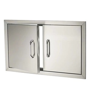 Prix d'usine de cuisine extérieure en acier inoxydable Victory SS BBQ Island avec porte d'armoire pour hôtels et restaurants - Product Image 2